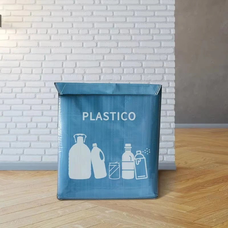 PP Woven Laminated Bags Printed Recyclable Trash Collection Eco-friendly Garbage Bags Set
