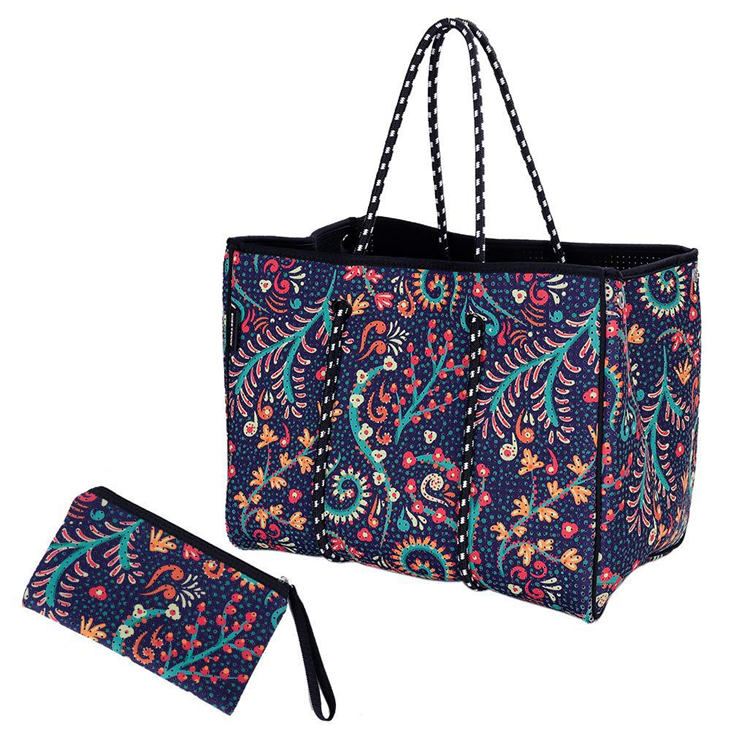 Bãi biển túi tote Neoprene